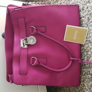 Large Hot Pink Michael Kors handbag